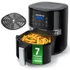 Image de Aigostar Maha - Friteuse à air 0% BPA. 4L 1600W. 5 menus préprogrammés + mode manuel. Fenêtre panneau tactile LED.