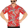 Image de CHEMISE HAWAÏENNE JUNGLE BIRD ROUGE HOMME