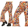 Image de Guirca Pantalon imprimé à pois adulte des années 70 (L)