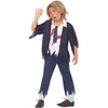 Image de Ensemble de mode zombie écolier - FIESTAS GUIRCA - Kit de robe délève - Polyester - Bleu - Junior - 6 ans