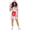 Image de Déguisement - GUIRCA - Infirmière Tueuse - Noir - Halloween - Femme - Taille L