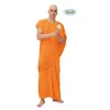 Image de Déguisement Moine Tibétain Adulte - Asie - Polyester - Orange - Costume Bouddhiste pour Soirée Déguisée