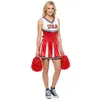 Image de DÉGUISEMENT POM-POM GIRL ÉQUIPE USA FEMME XL Rouge Bordeaux