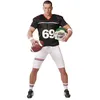 Image de Déguisement footballeur américain noir et blanc homme