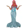 Image de Déguisement - Petite Sirène Bleue - Robe Multicolore - Intérieur - Femme