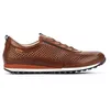 Image de Basket Homme PIKOLINOS - Placa Cuadros Elásticos - Cuir Marron - Lacets