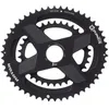 Image de Plateaux double oval - Rotor - Q Rings - 52/36T - Noir - Taille unique