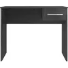 Image de Bureau petit tiroir - Mélaminé gris cendré - 90 x 50 x 74 cm