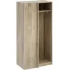 Image de Module dressing dangle - Décor chêne - 3 étagères - 1 tringle à vêtements - L100 x P66 x H200 cm