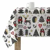 Image de Nappe Enduite Antitache Mauré Merry Christmas 200 X 140 Cm