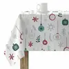 Image de Nappe Enduite Antitache Mauré Merry Christmas 140 X 140 Cm