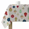 Image de Nappe Enduite Antitache Mauré Merry Christmas 140 X 140 Cm