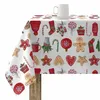 Image de Nappe Enduite Antitache Mauré Merry Christmas 140 X 140 Cm