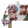Image de Nappe Enduite Antitache Mauré Papa Noel 200 X 140 Cm