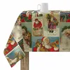 Image de Nappe Enduite Antitache Mauré Vintage Christmas 200 X 140 Cm