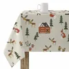 Image de Nappe Enduite Antitache Mauré Merry Christmas 300 X 140 Cm