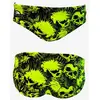 Image de Maillot de bain de waterpolo Turbo Skull Punk noir jaune - L