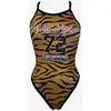 Image de Maillot de bain Turbo Tiger College orange noir femme - S