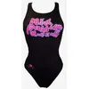 Image de Maillot de bain de natation Turbo With Passion bande large gris rose femme - M