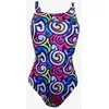 Image de Maillot de bain Turbo Spiro bretelle large lila rose femme - L