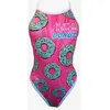 Image de Maillot de bain Turbo Revolution Comic Donut rose bleu clair femme - S