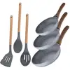 Image de Set 3 Poêles À Frire Ø22 Ø26 Et Ø28 Avec Set D'ustensiles, Daimiel, Aluminium Forgé