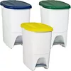 Image de Lot De 3 Poubelles De Recyclage Pedalbin Eco-friendly 25l Chacune 3 Couleurs