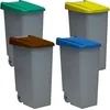 Image de Recycler Le Pack De Conteneurs 85 Litres Fermés Dans 4 Conteneurs De Couleur