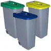 Image de Pack De 3 Poubelles De Recyclage Ouvertes Reciclo 110 L Chacune, 3 Couleurs