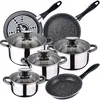 Image de San Ignacio Dina Batterie De Cuisine 8 Pcs Et 3 Poêles À Frire 18,20,24cm Magefesa K2