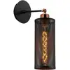 Image de Applique, Métal, Noir, 10x10x36, Douille E 27 Max 40 W