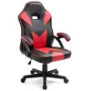 Image de Chaise De Bureau Universelle Gaming Rouge Avec Accoudoirs