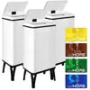 Image de Poubelle Intelligente Wellhome 50l Automatique Avec Sensor Et Couleur Blanche