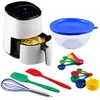 Image de Airfryer Naturfry Compact 2,5l 1450w Friteuse À Air Sans Huile Avec Lot De 14 Accessoires De Cuisine