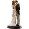 Image de Figurine gâteau de mariage - Dekora - Maria et Juan - 18 cm - Blanc - Adulte - Mixte