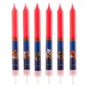 Image de 8 Bougies anniversaire Spiderman 9 cm