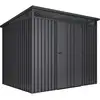 Image de Abri De Jardin Métal 4,5m² Onyx   Avec Fenêtre   Épaisseur 0,40mm   Serrure À Clé   Wasabi