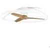 Image de Plafonnier ventilateur dimmable CCT blanc/bois - Mantra - Népal