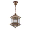Image de Lanterne suspension granadino hexagonale e27 bronze opaline 21 cm 1.973-OPALINA