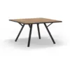 Image de Table carrée avec pieds en métal noir l136 x l136 cm - beni
