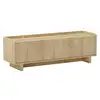 Image de Meuble tv 3 portes 140x40x45 cm décor chêne - dyara