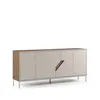 Image de Buffet LILOU - Chêne Artisan & Crème - 4 portes - 180 x 40 x 80 cm