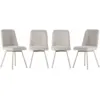 Image de Lot de 4 chaises pivotantes en tissu h85,5 cm - iona