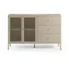 Image de Buffet en métal beige sable 140 cm-latem Latem