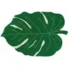 Image de Tapis Coton Motif Feuille Tropicale Monstera - 120 X 160