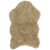 Image de Tapis En Laine Effet Peau De Bête - Beige À Poils Longs - 75 X 110 Cm