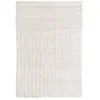 Image de Tapis Blanc En Laine Avec Reliefs Ondulés - 80 X 140 Cm