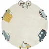 Image de Lorena Canals C-wheels Tapis Pour Salle De Jeux Multicolore Coton, Tissu Rond