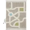 Image de Tapis De Jeu Enfant Lavable En Coton - Circuit Voiture - 120 X 170 Cm