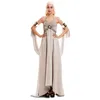 Image de Déguisement Reine Glamour Adulte M/L - Personnage Fiction - Polyester - Beige